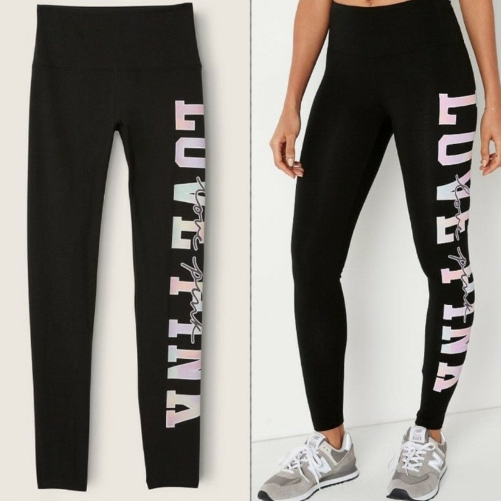 VS VICTORIAS SECRET PINK HIGH WAIST COTTON PANT TIGHT LEGGING SWEATS TIE DYE S